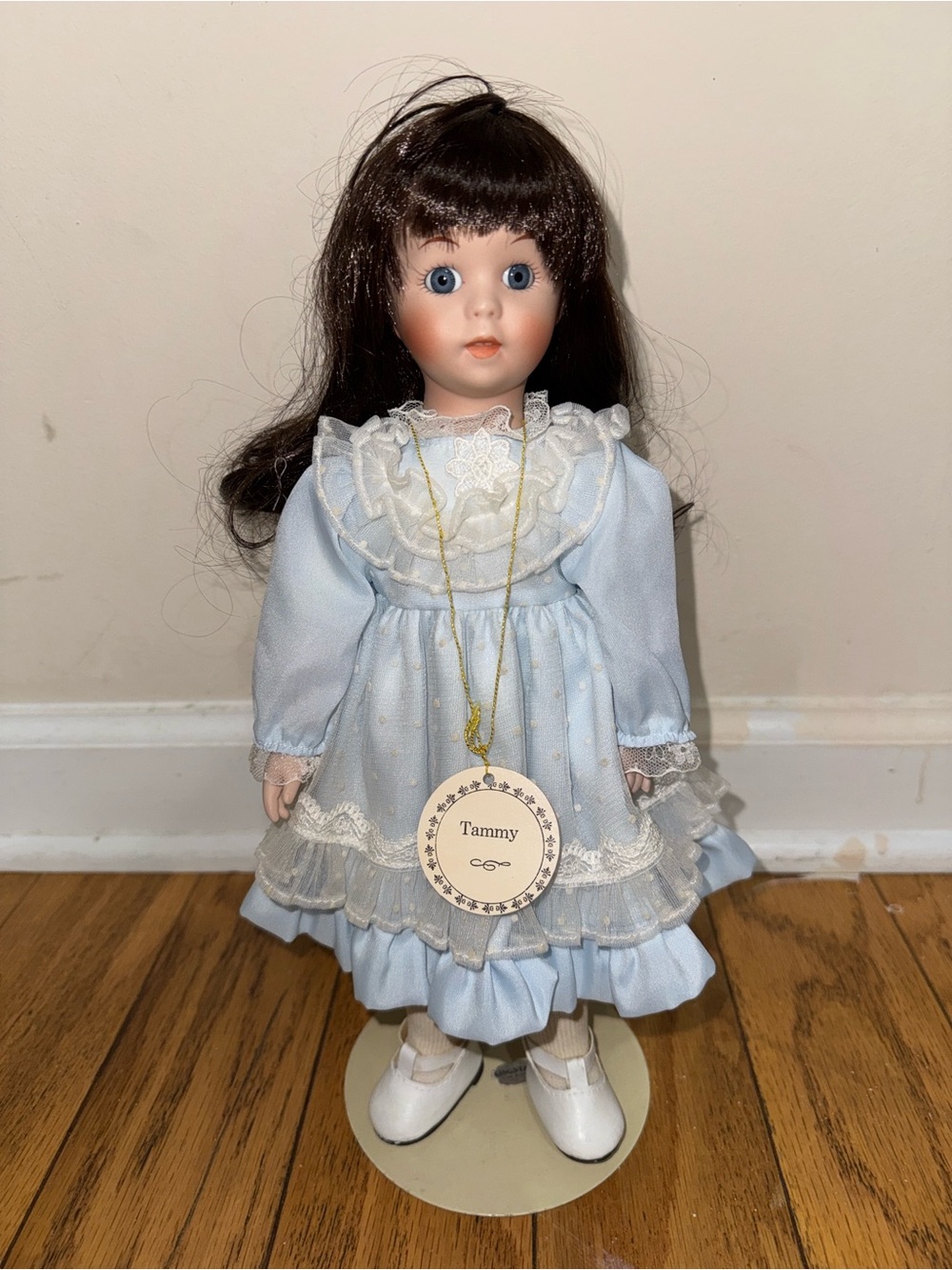 Vintage Kingstate Dollcrafter TAMMY Porcelain Doll 13" Collectible Doll Figurine
